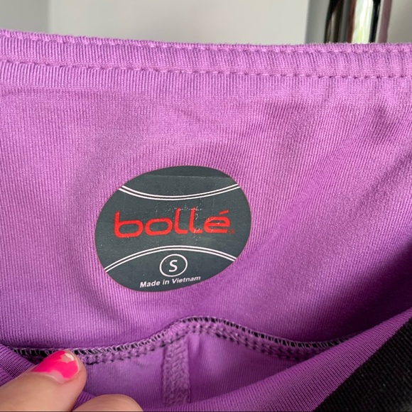 Bolle Purple & Black Pleated Athletic Skort - Picture 4 of 7